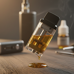 вейп брызгает жидкостью